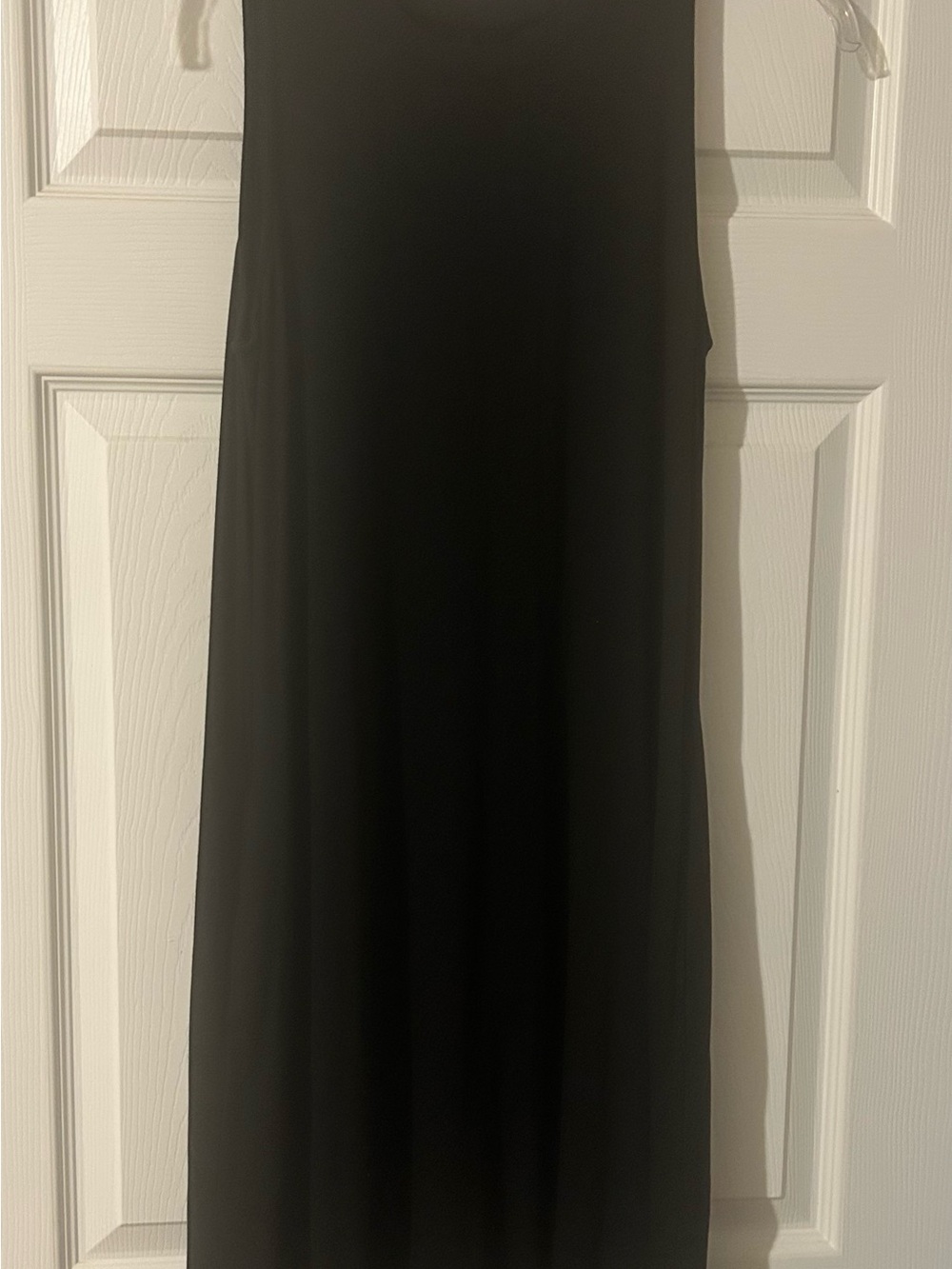 Time & Tru size M  Women’s Black Sleeveless Tank Swing Dress Side Pockets Casual